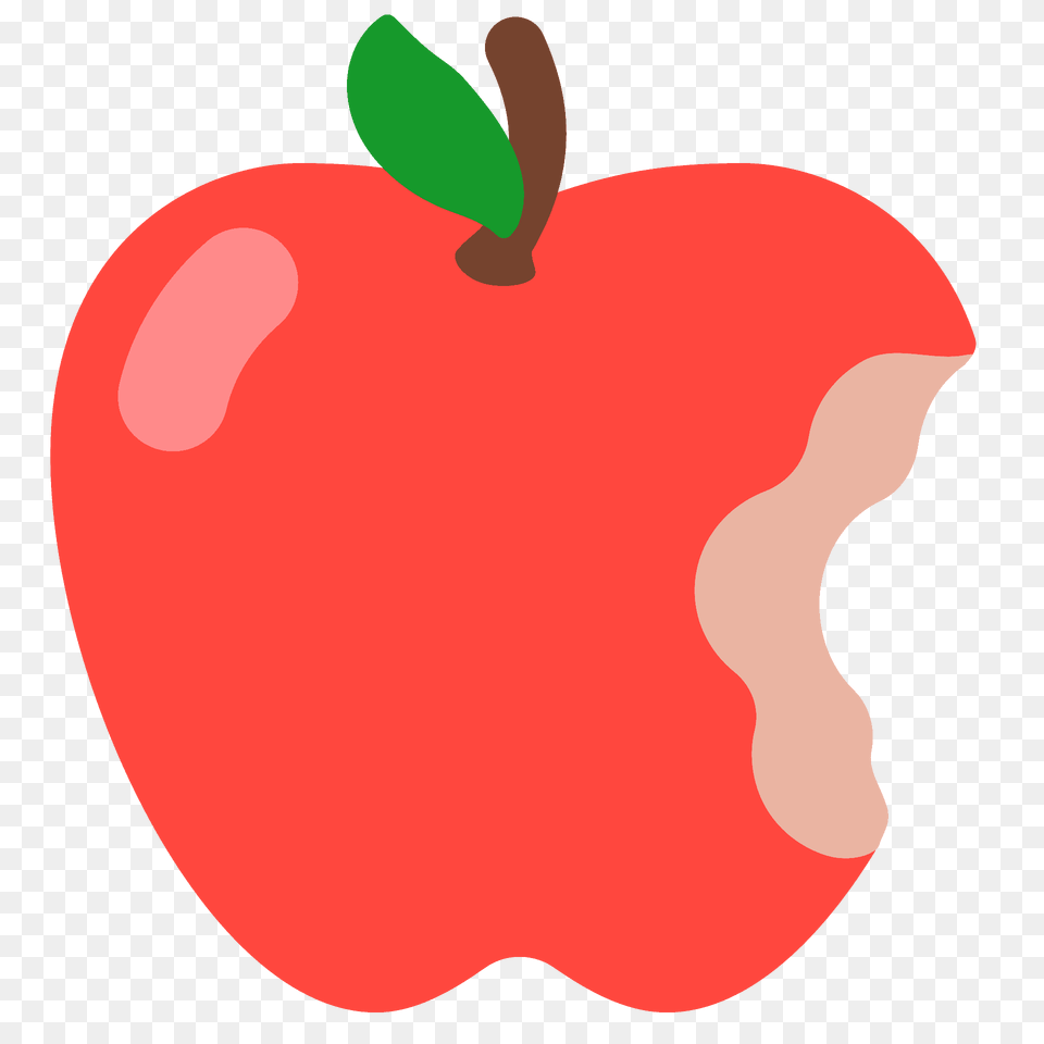 Red Apple Emoji Clipart, Food, Fruit, Plant, Produce Free Png