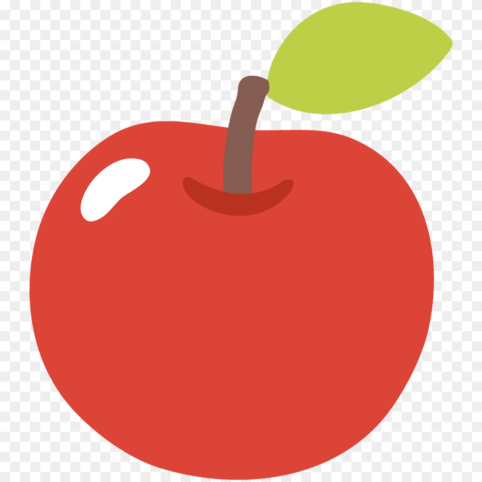 Red Apple Emoji Clipart, Food, Fruit, Plant, Produce Free Png Download