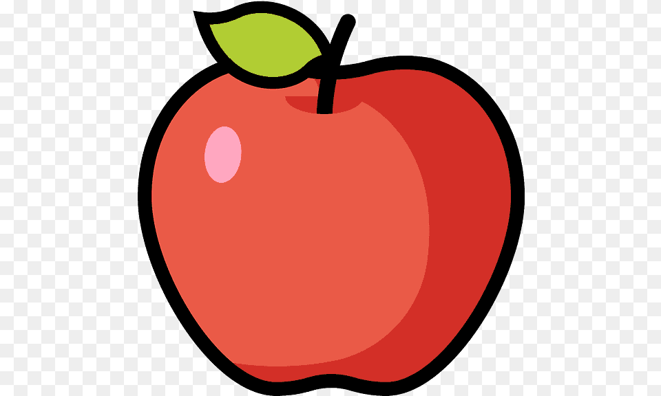 Red Apple Emoji Clipart Free Download Transparent Red Apple Emoji, Plant, Produce, Fruit, Food Png Image