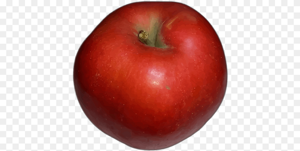 Red Apple Fruit Svg Apple, Plant, Produce, Food, Moon Free Png Download