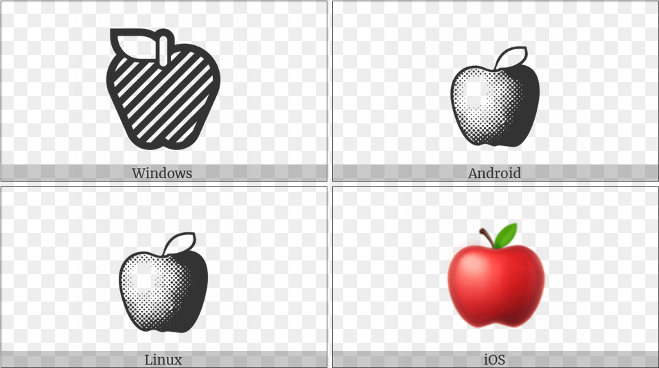 Red Apple On Various Operating Systems Mcintosh, Food, Fruit, Plant, Produce Free Png Download