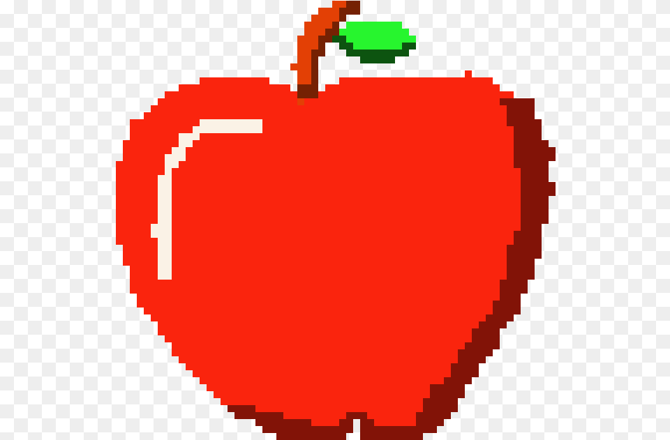 Red Apple Pixel Art Maker Pixel Apple, Food, Fruit, Plant, Produce Free Png