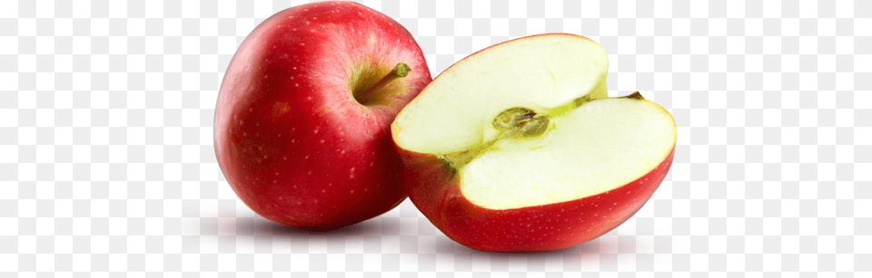 Red Apple With Cut Apple Fiber Apples, Food, Fruit, Plant, Produce Png