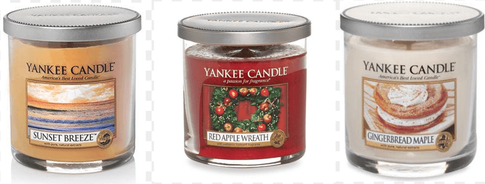 Red Apple Wreath Candle Small Pillar, Jar, Food, Ketchup, Alcohol Png Image