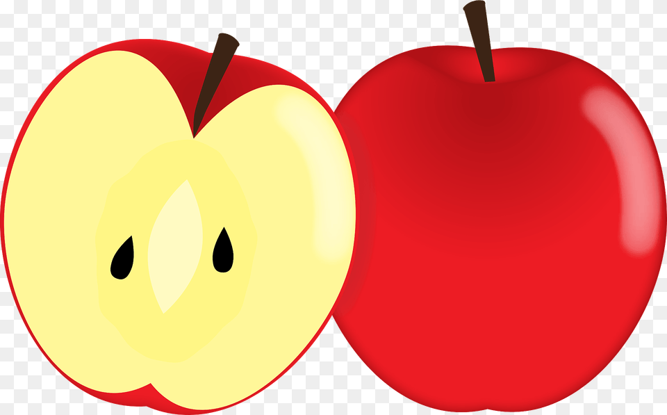 Red Apples Clipart, Apple, Food, Fruit, Plant Png
