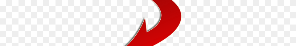 Red Arrow Curved, Logo Free Png