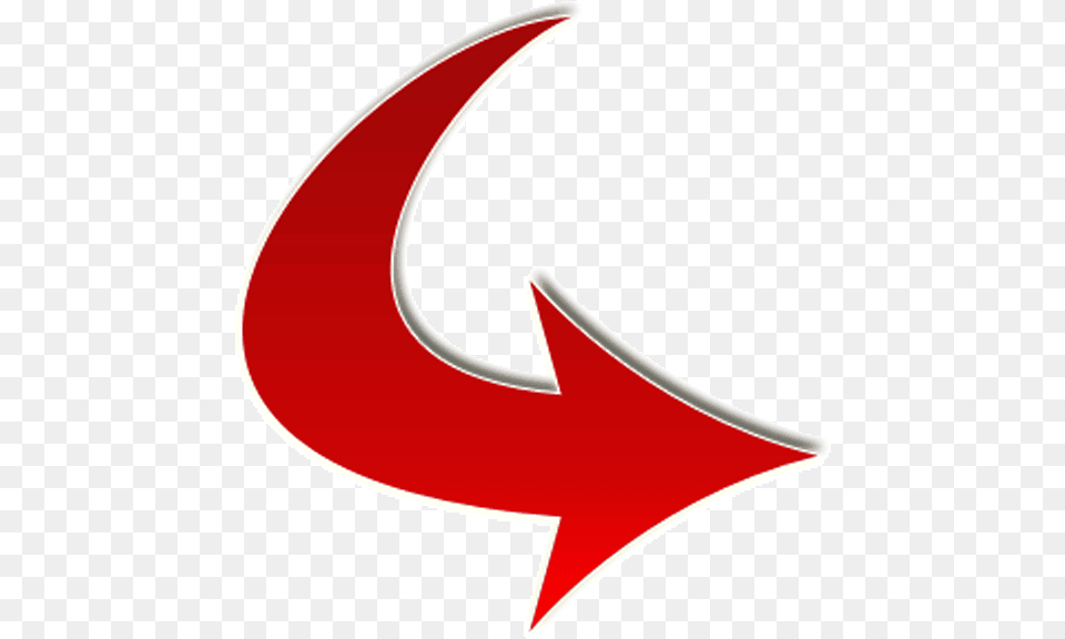 Red Arrow Curved Downright Red Arrow Gifs, Logo, Symbol, Astronomy, Moon Png Image