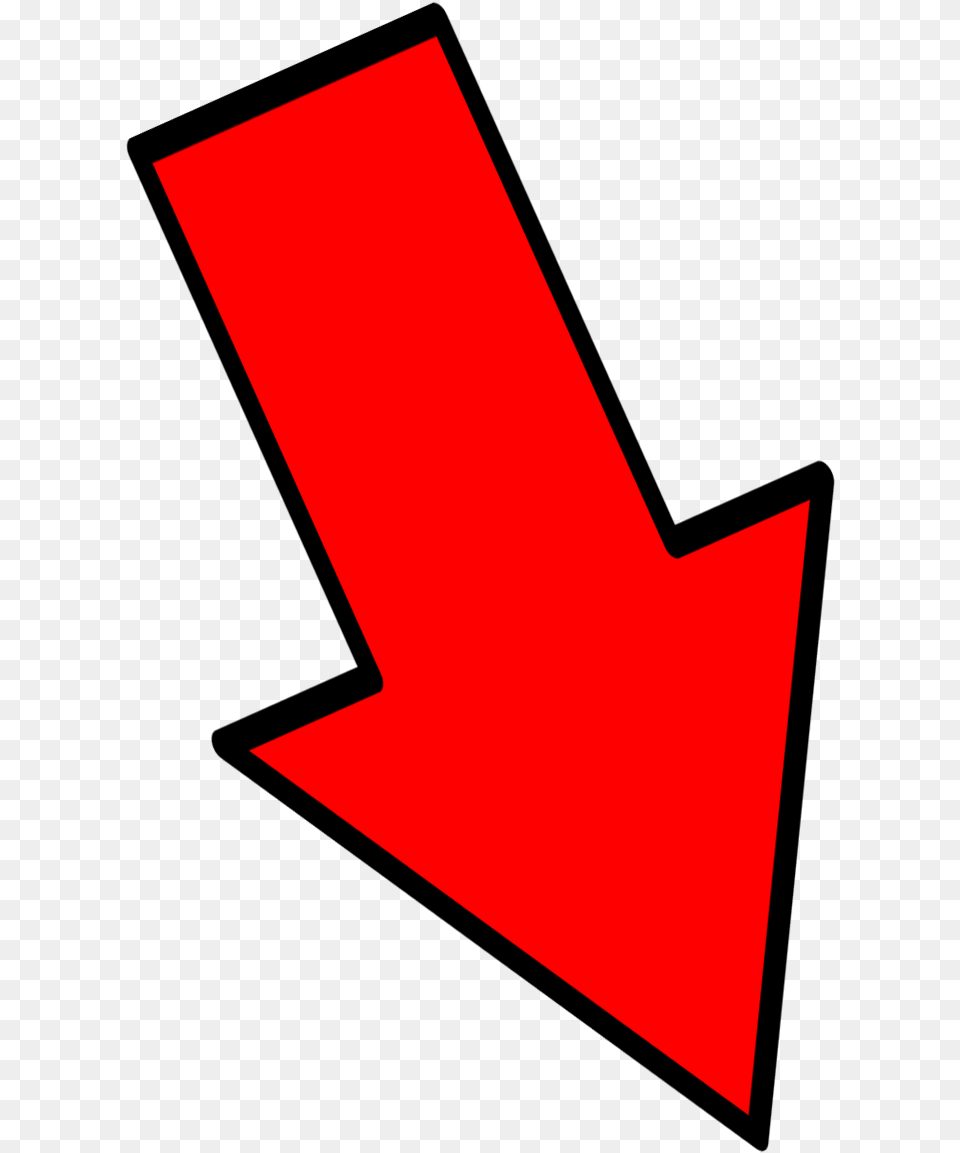 Red Arrow Down Right Red Down Right Arrow Full Size Down Arrows Pointing Right, Symbol, Text, Logo Free Png