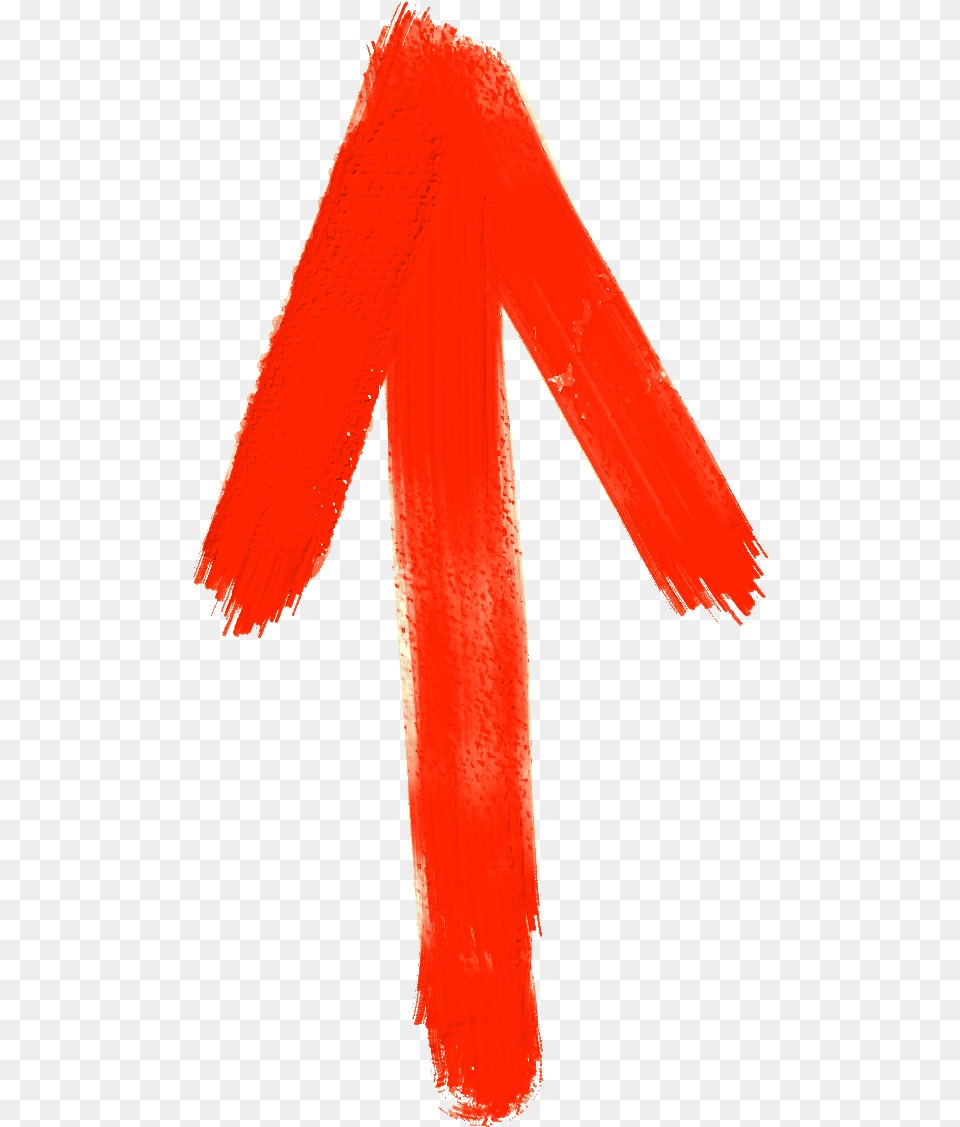Red Arrow Indicate Indicator Show Direction Up Arrow Watercolor Red, Clothing, Long Sleeve, Sleeve, Cross Free Png