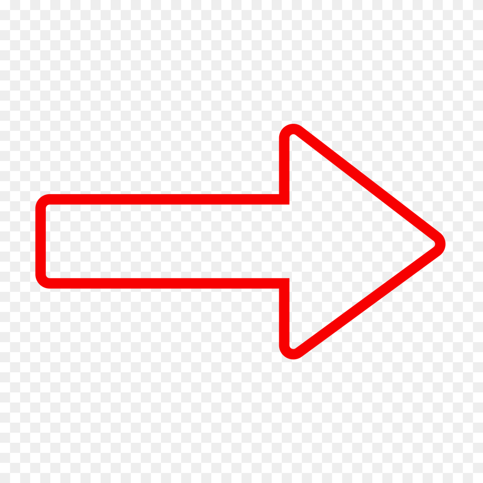 Red Arrow Line Icon Free Red Arrow Icon, First Aid, Sign, Symbol Png