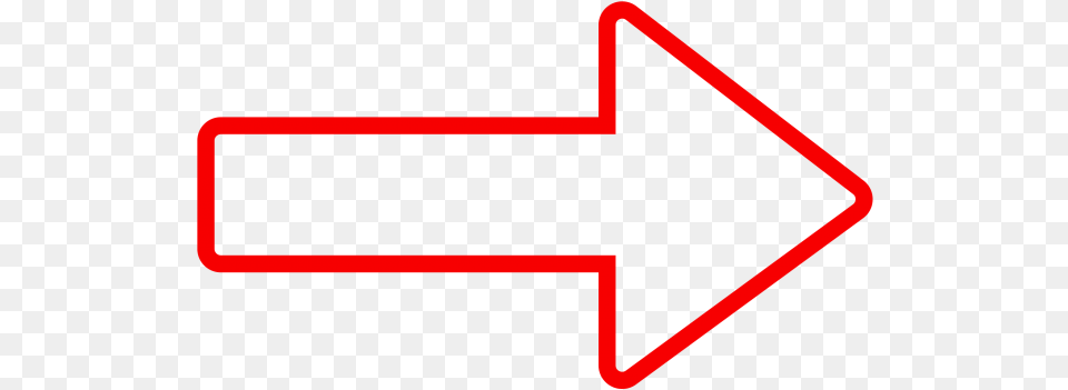 Red Arrow Line Icon Image Download Searchpng Arrow Line, Sign, Symbol, Road Sign Free Png