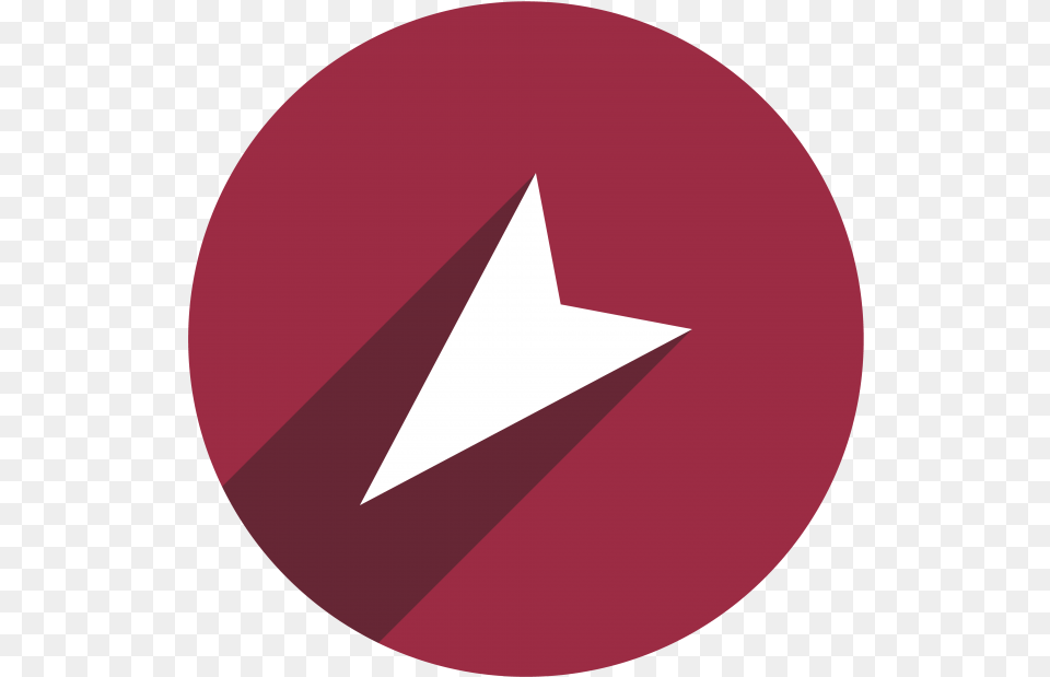 Red Arrow Transparent Icon Circle Full Size Dot, Triangle, Maroon, Star Symbol, Symbol Png Image