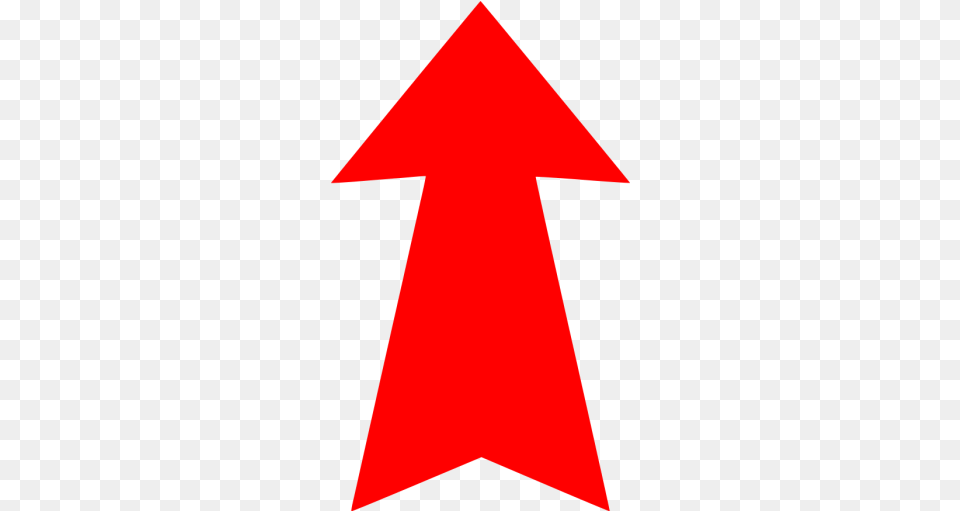 Red Arrow Up 4 Icon Free Red Arrow Icons Blue Arrow Up, Symbol, Triangle Png