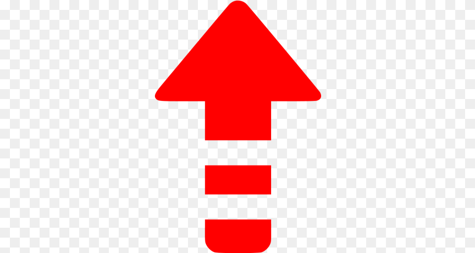 Red Arrow Up 6 Icon Vertical, Sign, Symbol Png