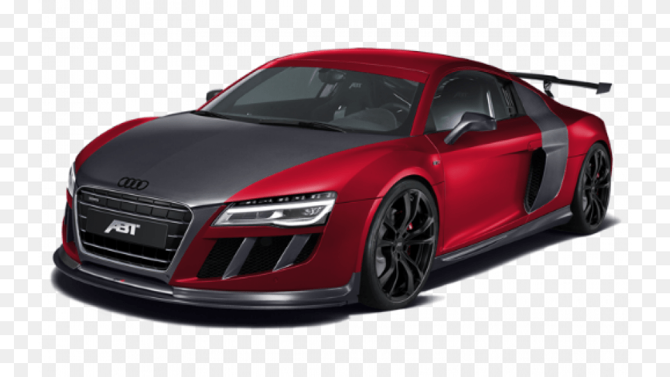 Red Audi Audi R8 Abt Gtr, Car, Coupe, Sports Car, Transportation Free Png Download