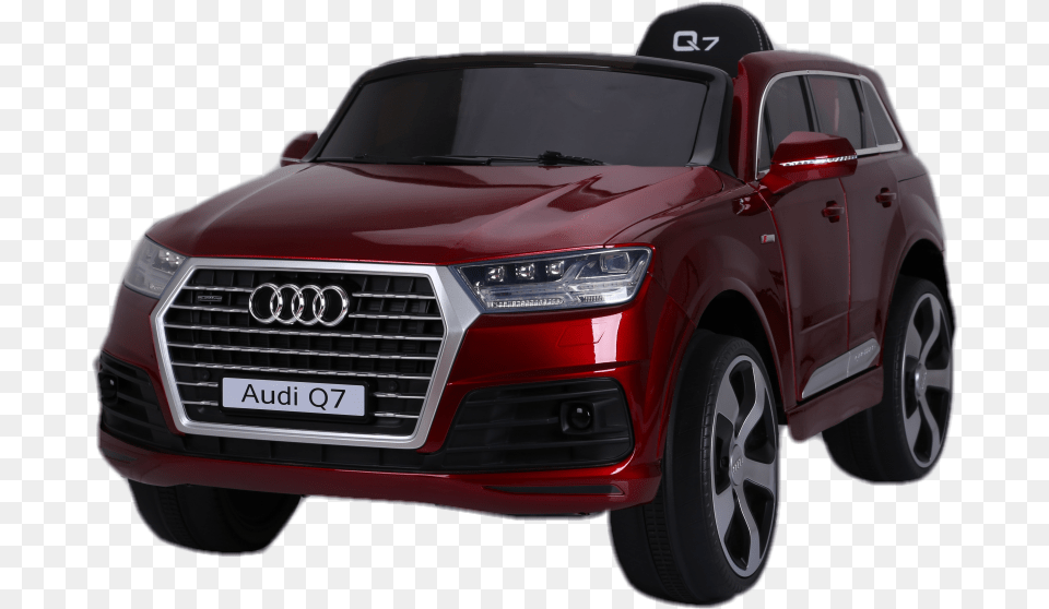 Red Audi Q7 Suv Electric Toy Car, Wheel, Machine, Vehicle, Transportation Png Image