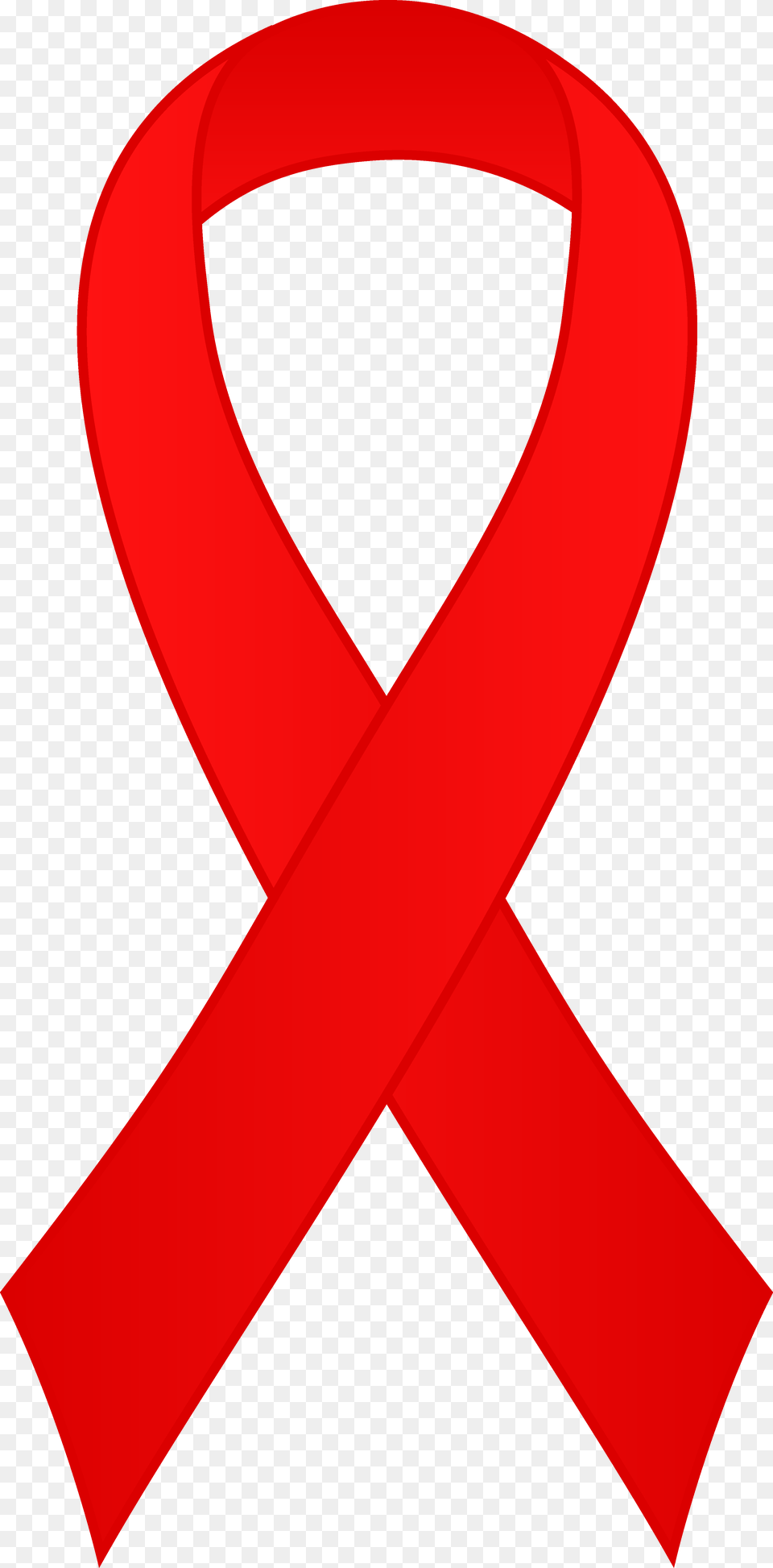 Red Awareness Ribbon Clipart Red Ribbons, Alphabet, Ampersand, Symbol, Text Free Png