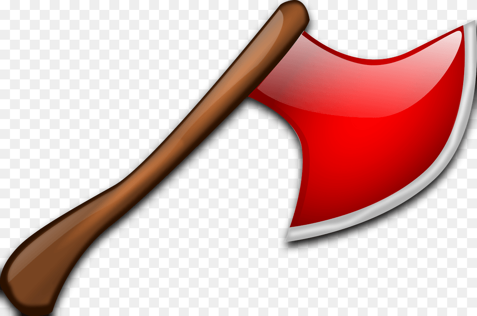 Red Axe Clipart, Weapon, Device, Tool Png Image