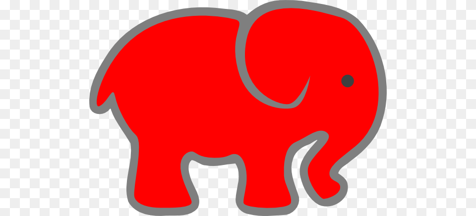 Red Baby Elephant Clip Art, Animal, Mammal, Wildlife, Food Png Image