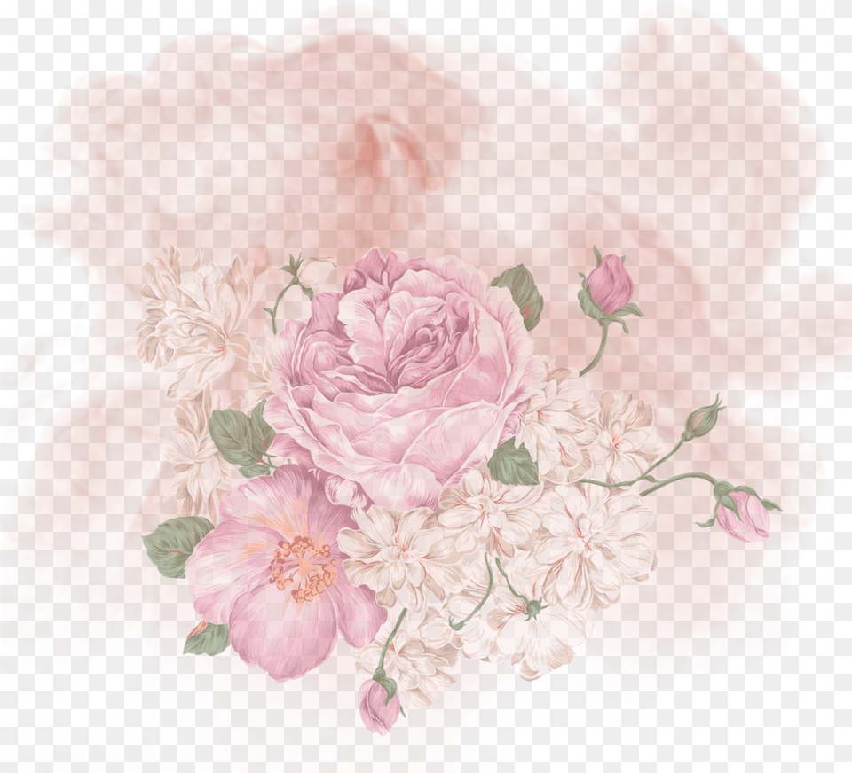 Red Background Smoke Flower Remix Vjaii Flores Vintage, Art, Plant, Floral Design, Pattern Free Png Download
