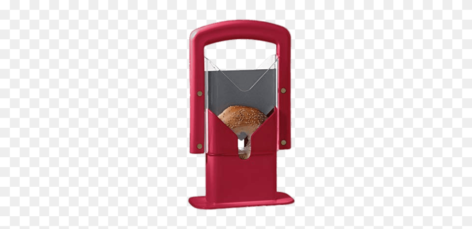 Red Bagel Guillotine, Bread, Food, Gas Pump, Machine Free Png
