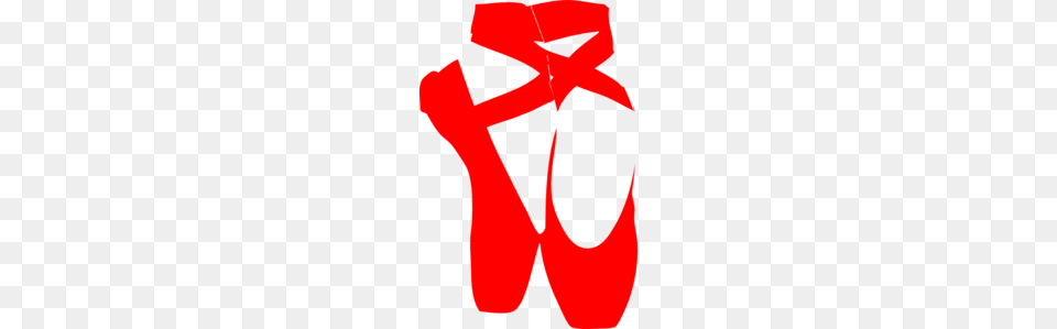 Red Ballet Shoe Clip Art Shenzen Silhouette, Clothing, Footwear, Sandal, High Heel Png