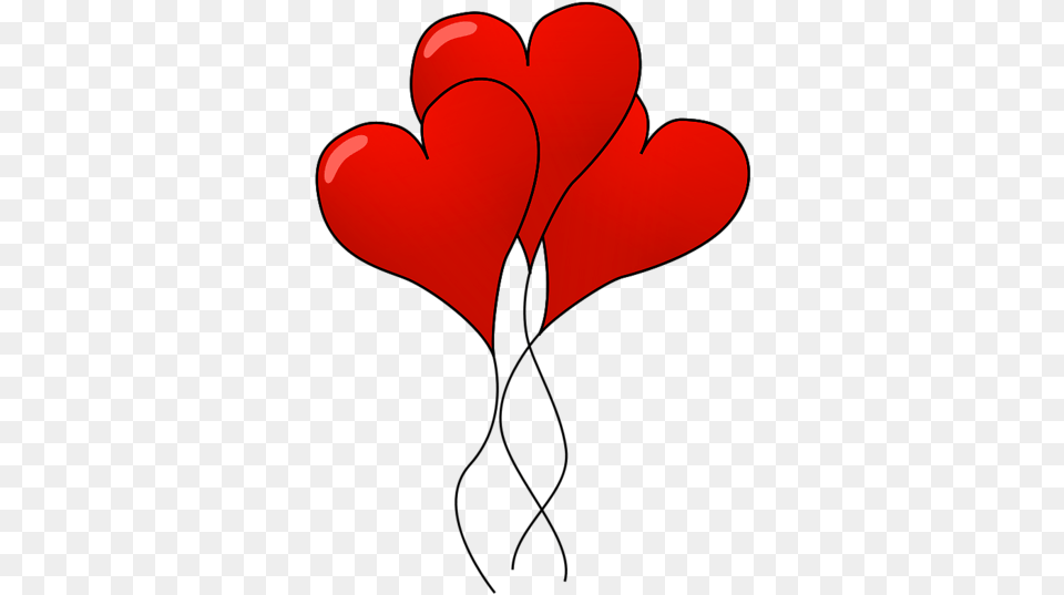 Red Balloon Clipart Valentines Day Clipart Free, Flower, Heart, Petal, Plant Png Image