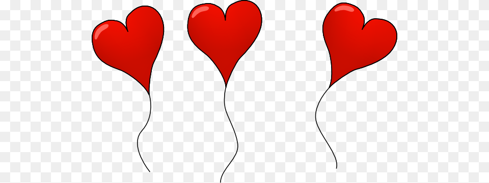 Red Balloon Cliparts, Heart Free Transparent Png