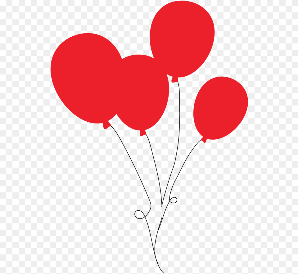 Red Balloons Balloon Free Png Download