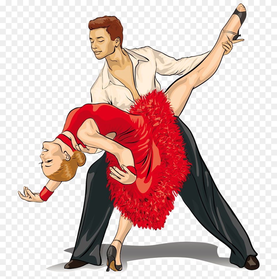 Red Ballroom Dancing Clip Art, Dance Pose, Person, Leisure Activities, Adult Free Png Download