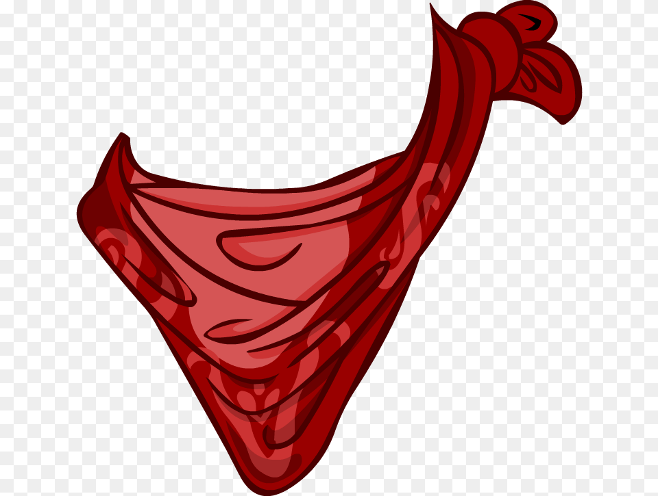 Red Bandana Cutout Red Bandana, Accessories, Underwear, Clothing, Headband Free Transparent Png