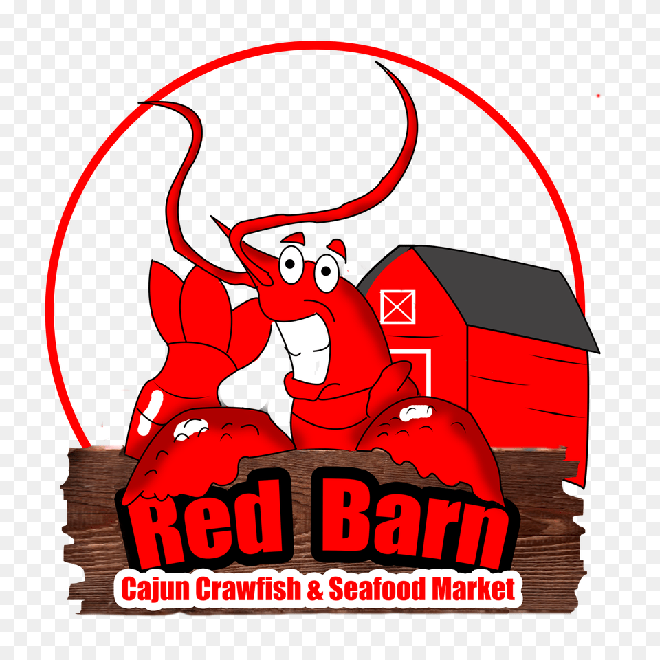 Red Barn Cajun Crawfish And Seafood Market, Advertisement, Poster, Animal, Bird Free Transparent Png
