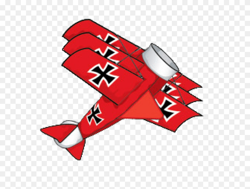 Red Baron D Nylon Kite From Brainstorm Shop Kites Flags Toys, Dynamite, Weapon, Aircraft, Transportation Free Transparent Png