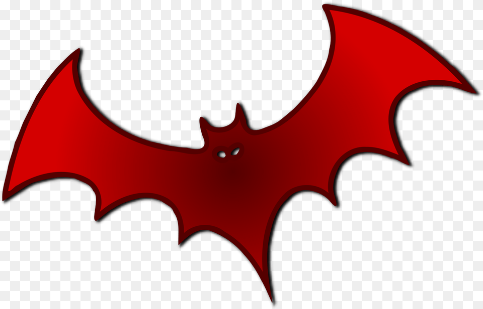 Red Bat Svg Vector Clip Art Svg Clipart Halloween Bats Clipart, Logo, Symbol, Animal, Fish Png Image