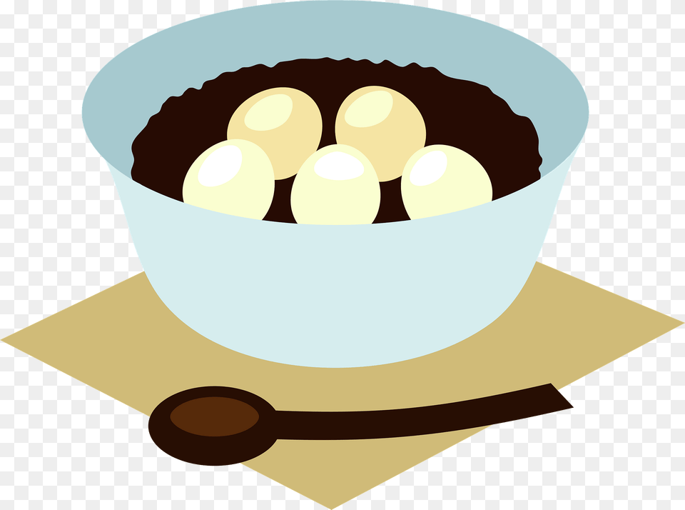 Red Bean Soup Clipart, Cutlery, Spoon, Cream, Dessert Png