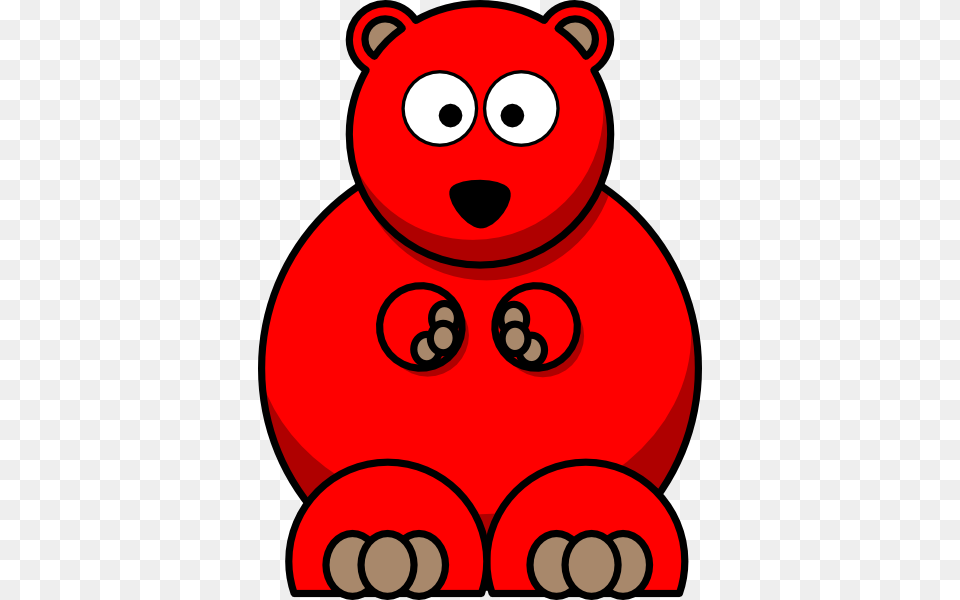 Red Bear Clip Art, Animal, Mammal, Wildlife Free Png Download