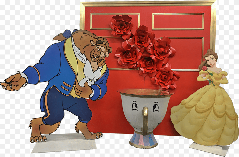 Red Beauty Amp The Beast Package C Disney Princess Lifesize Stand Up, Baby, Person, Toy, Doll Png Image