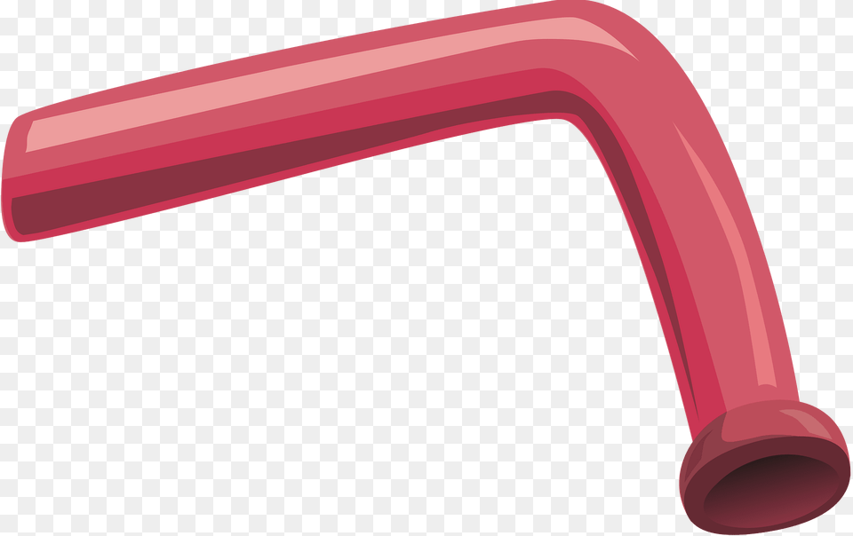 Red Bent Pipe Clipart, Handle, Hose Png Image