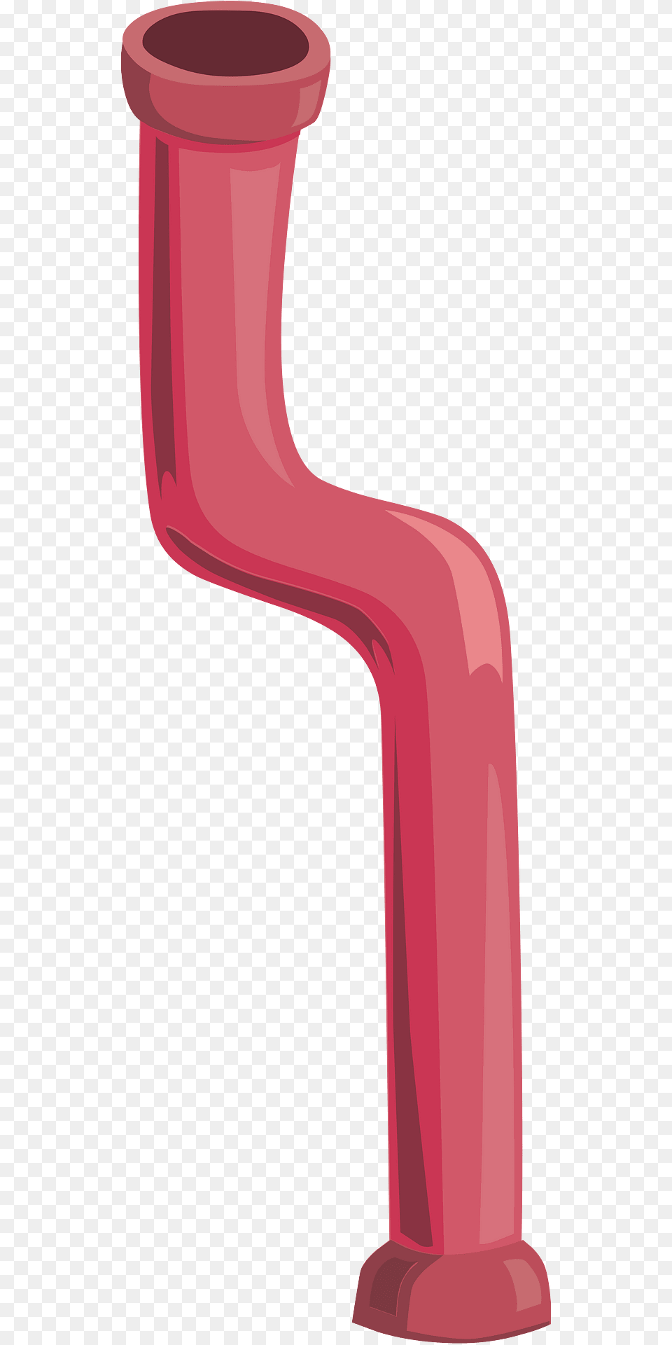 Red Bent Pipe Clipart, Smoke Pipe Free Transparent Png