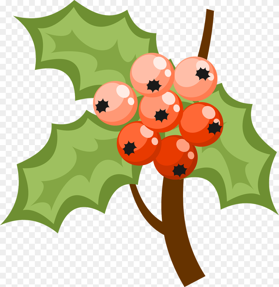 Red Berries Clipart, Leaf, Plant, Food, Fruit Png Image