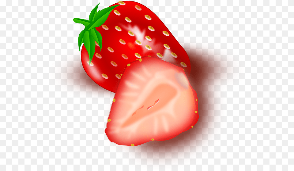 Red Berries Food Fruit Cartoon Strawberry Strawberry Fruit Cartoon, Berry, Plant, Produce Png