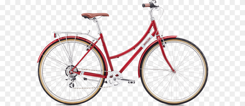 Red Bicycle, Transportation, Vehicle, Machine, Wheel Free Transparent Png
