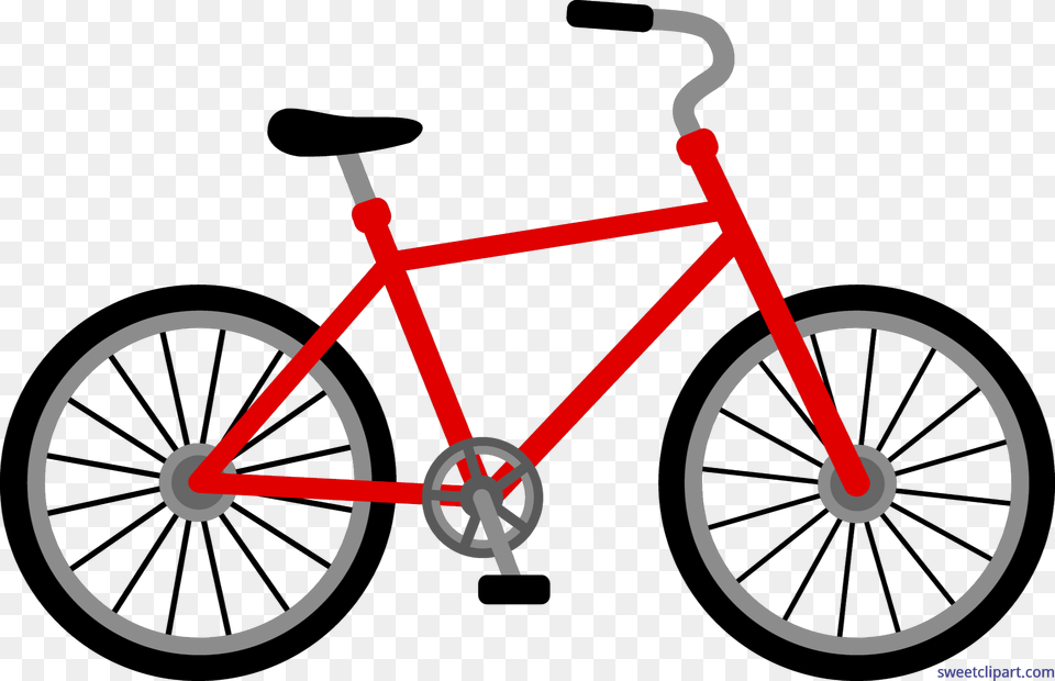 Red Bike Clip Art, Bicycle, Transportation, Vehicle Free Transparent Png