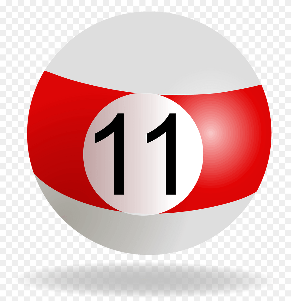 Red Billiard Ball Clipart, Sphere, Symbol, Text, Number Png Image