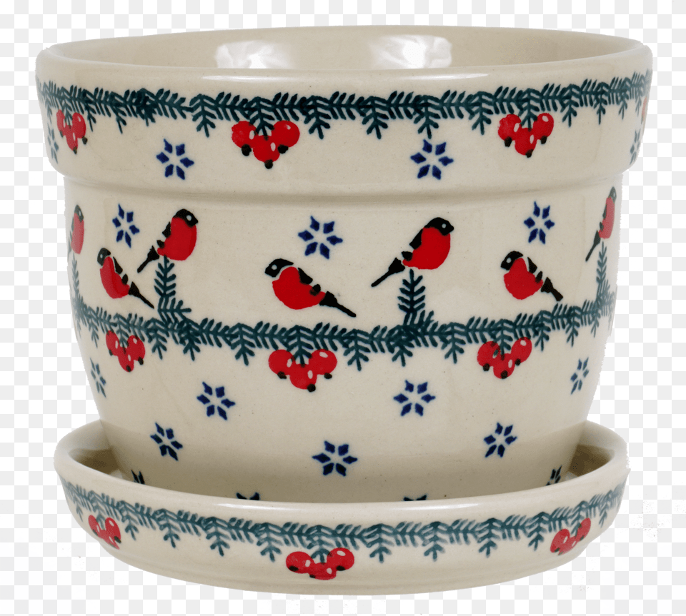 Red Bird, Art, Porcelain, Pottery, Bowl Png Image
