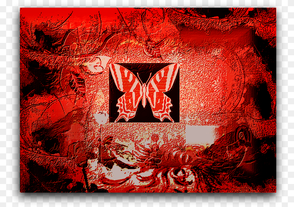 Red Bird Collage 2 Motif, Art, Modern Art, Accessories, Wedding Free Png