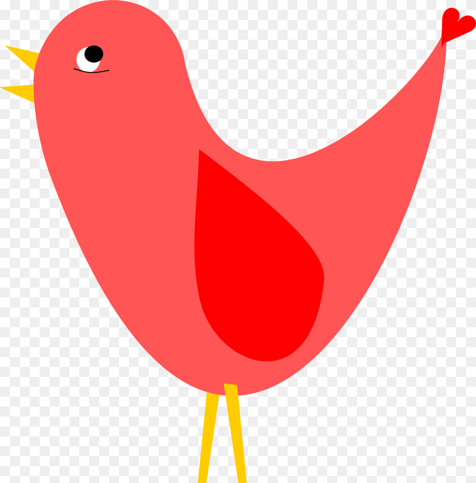 Red Bird Cute Clipart, Animal, Fish, Sea Life, Shark Free Png Download