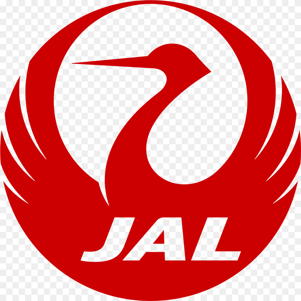 Red Bird Jal Logo Logodix Japan Airlines Logo, Emblem, Symbol Png