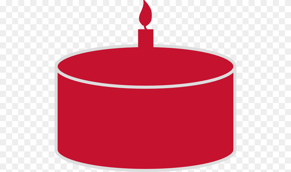 Red Birthday Cake, Candle Free Transparent Png