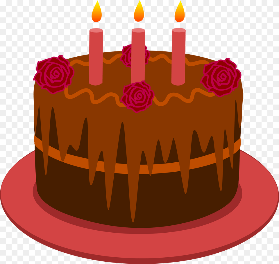 Red Birthday Cake Clipart Chocolate Cake Cartoon, Birthday Cake, Cream, Dessert, Food Png